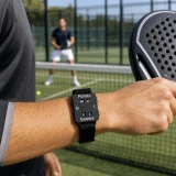 Bracelet compteur de score pour padel, tennis et cricket - Noir