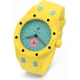 Wechselarmband für die Royal Pop-Uhr (AP x Swatch) aus wasserdichtem Silikon (Krone bei 3 Uhr) – Gelb