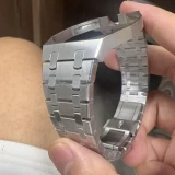 Bracelet pour montre Royal Pop (AP x Swatch) en acier inoxydable bross&eacute; (couronne &agrave; 12h) - Argent