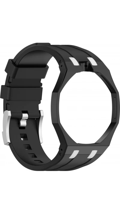 Bracelet pour montre Royal Pop (AP x Swatch) en silicone waterproof (couronne &agrave; 12h) - Argent