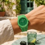 Armband f&uuml;r Royal Pop Uhr (AP x Swatch) aus wasserdichtem Silikon (Krone bei 12 Uhr) - Dunkelgr&uuml;n