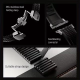 Bracelet sport luxe en caoutchouc premium pour Apple Watch 49/46/45/44 mm confort étanche et résistant - Rouge - Apple Watch 44/45/46/49 mm