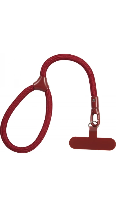Bracelet universel de corde attache pour coque - Bordeaux