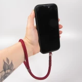 Bracelet universel de corde attache pour coque - Bordeaux
