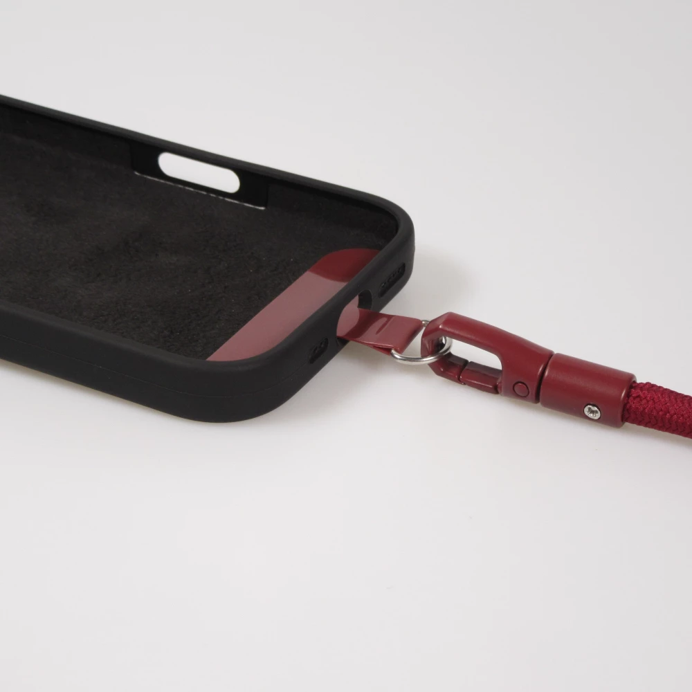 Bracelet universel de corde attache pour coque - Bordeaux