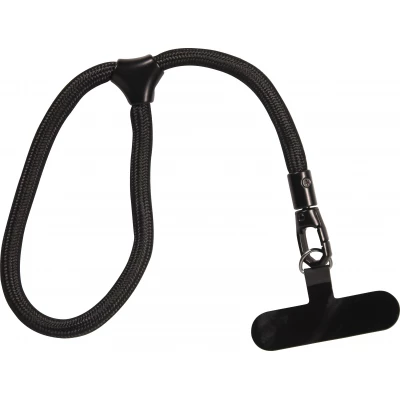 Bracelet universel de corde attache pour coque - Noir
