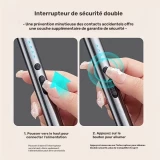 Briquet &eacute;lectrique USB rechargeable &agrave; arc plasma sans flamme compact batterie 170 mAh - Argent
