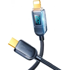 C&acirc;ble Joyroom A4 USB-C / Lightning 20W avec &eacute;cran affichage (1.2m) - Noir