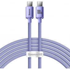Baseus USB-C zu USB-C PD QC Kabel 100W 5A 480Mb/s (2 m) - Lila