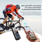Cam&eacute;ra d'action portable 4K avec objectif rotatif 270&deg; l&eacute;g&egrave;re rechargeable pour vlogging et voyage - Noir