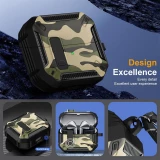 Camouflage fibre carbone avec mousqueton - Vert - AirPods 4
