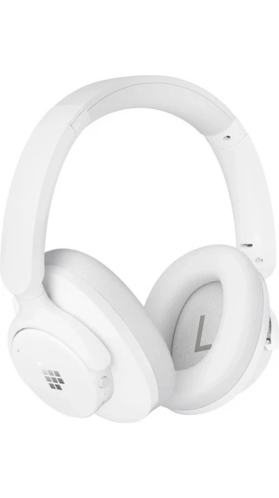 Casque sans fil Bluetooth Tronsmart SOUNFII Q20S Hybrid ANC avec r&eacute;duction de bruit active - Blanc