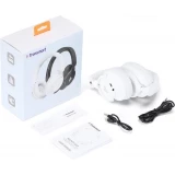 Casque sans fil Bluetooth Tronsmart SOUNFII Q20S Hybrid ANC avec r&eacute;duction de bruit active - Blanc