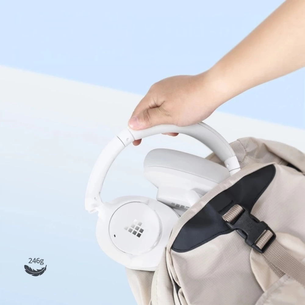 Casque sans fil Bluetooth Tronsmart SOUNFII Q20S Hybrid ANC avec r&eacute;duction de bruit active - Blanc