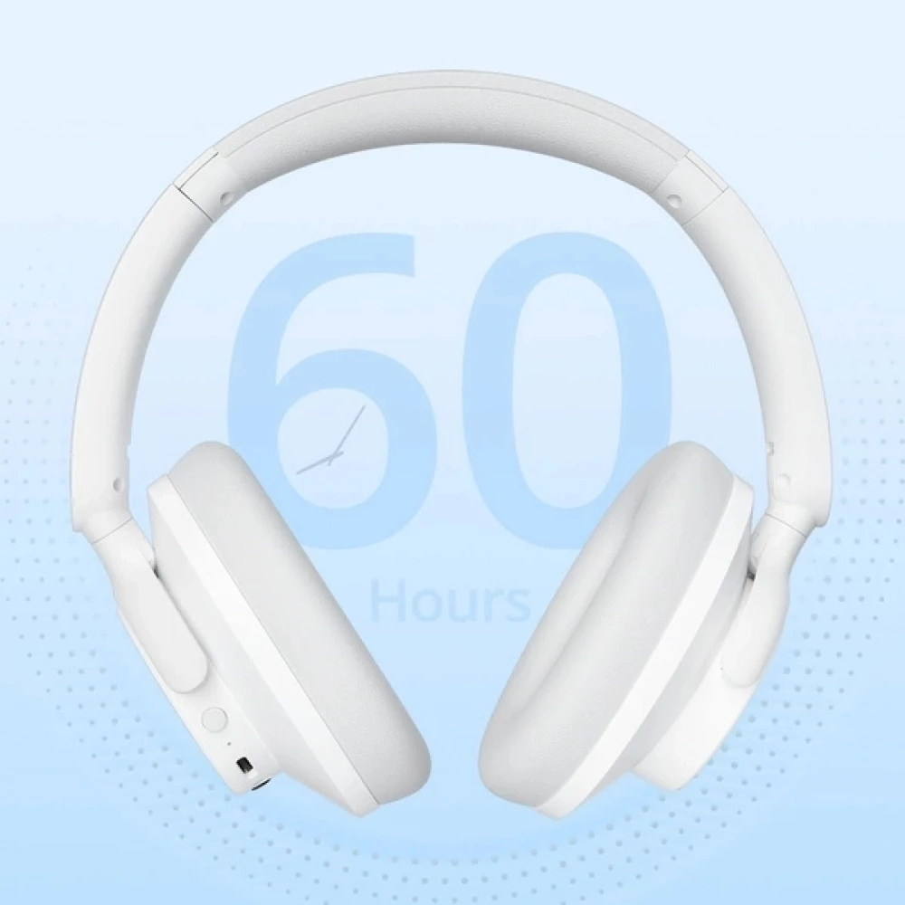 Casque sans fil Bluetooth Tronsmart SOUNFII Q20S Hybrid ANC avec r&eacute;duction de bruit active - Blanc