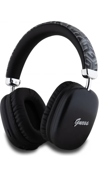 Over-Ear Kabelloser Kopfh&ouml;rer Guess G Cube Script Logo Hochwertiger Audio (USB-C) - Schwarz