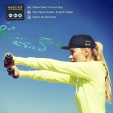 Casquette unisexe ajustable Bluetooth avec haut-parleurs intégrés pour musique et appels - Noir