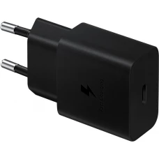 Chargeur adaptateur mural Samsung EP-T1510NBEGEU USB-C 15W PD AFC charge rapide et conception compacte - Noir