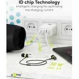 Chargeur multiport Goobay 30W 4 ports USB-A - Blanc