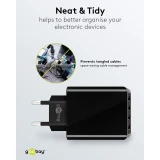 Chargeur multiport Goobay 30W 4 ports USB-A - Noir