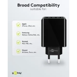Chargeur multiport Goobay 30W 4 ports USB-A - Noir