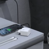 Chargeur mural GaN Dudao A28C 45W avec câble USB-C design antiglisse - Noir