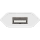 Chargeur mural Goobay 5W USB-A adaptateur secteur USB compact - Blanc
