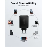 Chargeur rapide Goobay 100W GaN USB-C Power Delivery et USB-A adaptateur multiport - Noir