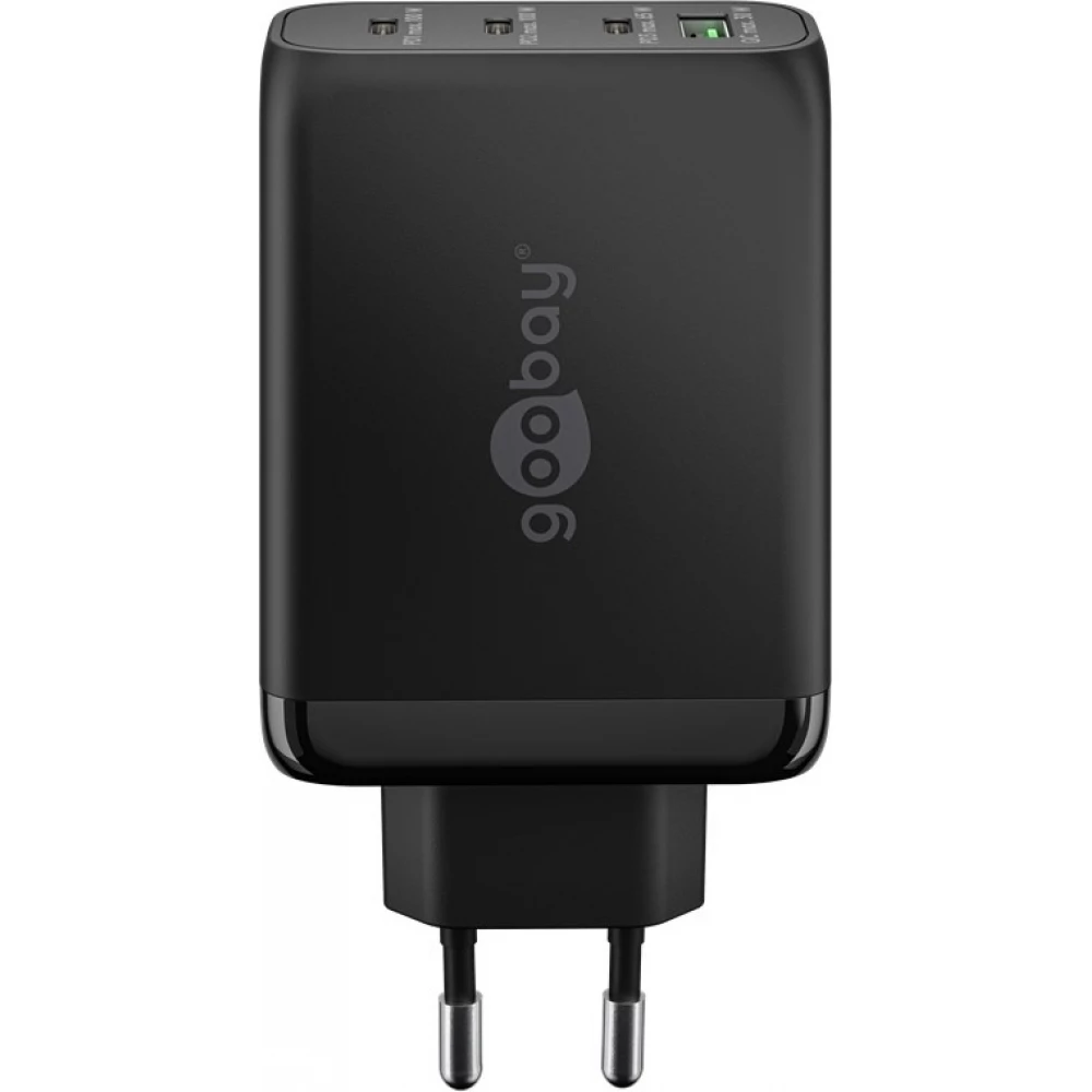 Chargeur rapide Goobay 100W GaN USB-C Power Delivery et USB-A adaptateur multiport - Noir