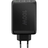 Chargeur rapide Goobay 100W GaN USB-C Power Delivery et USB-A adaptateur multiport - Noir