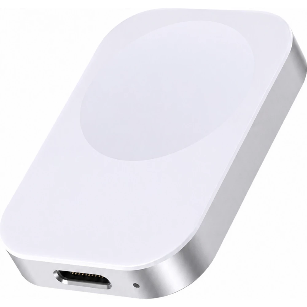 Chargeur rapide magn&eacute;tique USB-C R7 pour Apple Watch &ndash; Station de charge sans fil portable compatible tous mod&egrave;les - Blanc