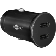 Goobay Auto Schnellladegerät 30W USB-C PD Kfz-Ladeadapter für 12/24V - Schwarz