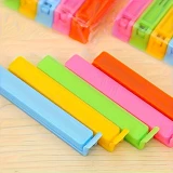 Clips de fermeture alimentaire pour sachets de nourriture en silicone flexible (set de 10 pi&egrave;ces) - Multicolore