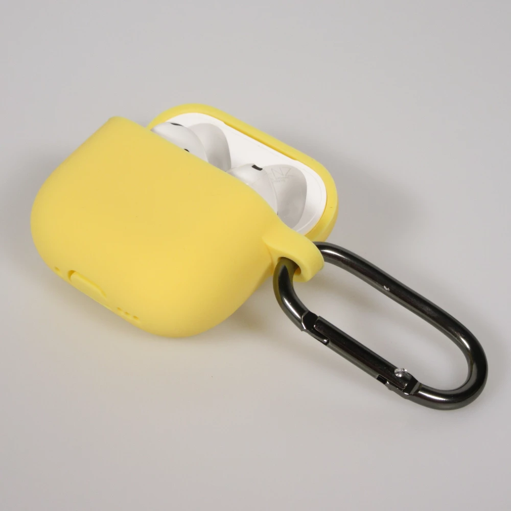Coque AirPods 4 - Color&eacute;e en silicone protection souple et styl&eacute;e - Jaune