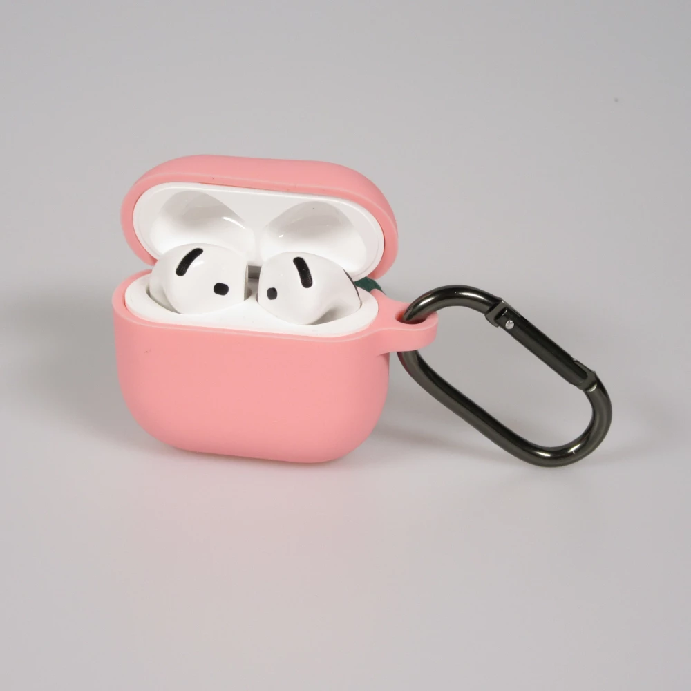 Coque AirPods 4 - Color&eacute;e en silicone protection souple et styl&eacute;e - Rose
