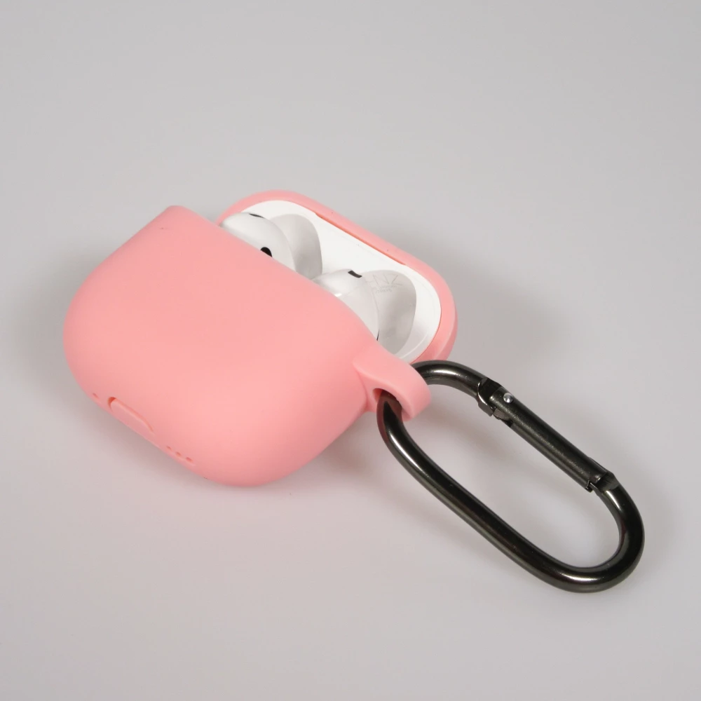Coque AirPods 4 - Color&eacute;e en silicone protection souple et styl&eacute;e - Rose