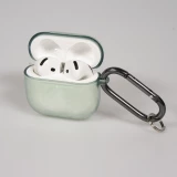 Coque AirPods 4 - Silicone TPU transparent - Vert