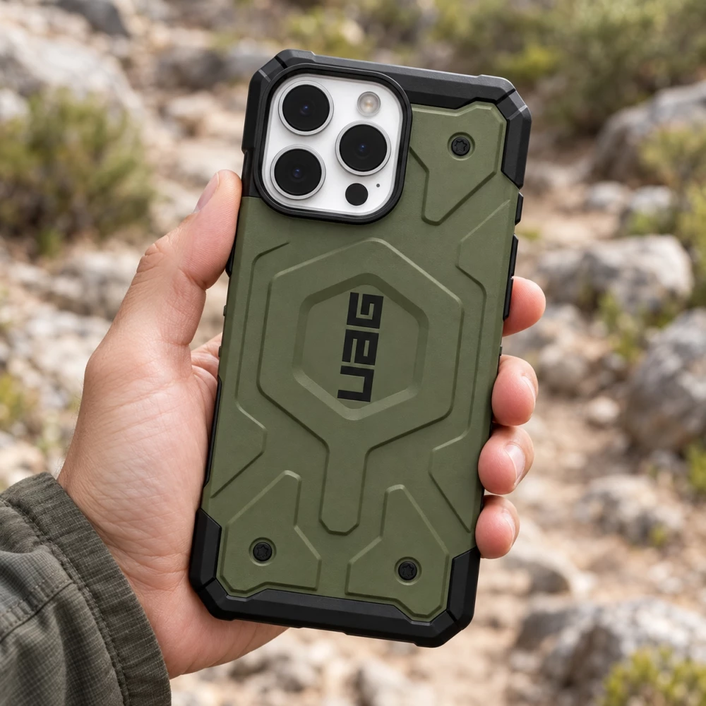 Coque iPhone 15 - UAG Armor X protection magnétique renforcée antichoc compatible MagSafe - Vert