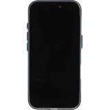 Coque iPhone 16 - Futuriste avec design circuit, boutons int&eacute;gr&eacute;s & MagSafe compatible - Bleu