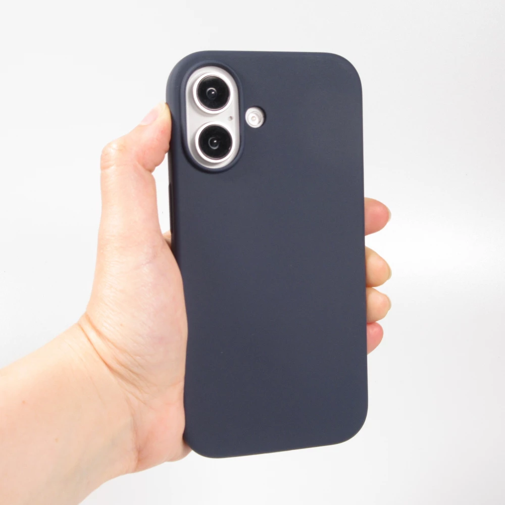 Coque iPhone 16 Plus - Soft Touch - Bleu fonc&eacute;