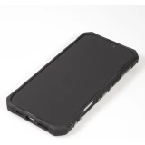 Coque iPhone 16 Pro - Armor avec protection des coins en silicone et anneau de soutien - Argent