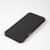 Coque iPhone 16 Pro - Armor avec protection des coins en silicone et anneau de soutien - Vert