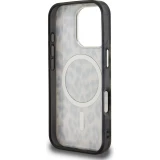 Coque iPhone 16 Pro Max -  Karl Lagerfeld IML l&eacute;opard MagSafe &eacute;l&eacute;gante - Brun