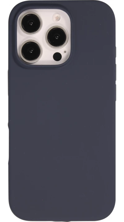 Coque iPhone 16 Pro Max - Soft Touch - Bleu fonc&eacute;
