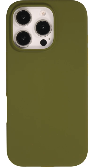 iPhone 16 Pro Max Case H&uuml;lle - Soft Touch - Milit&auml;rgr&uuml;n