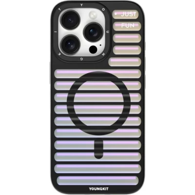 Coque iPhone 16 Pro Max - Youngkit Color Changing Luggage avec MagSafe - Noir