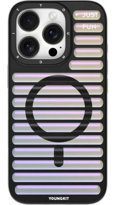 Coque iPhone 16 Pro Max - Youngkit Color Changing Luggage avec MagSafe - Noir