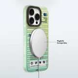 Coque iPhone 16 Pro Max - Youngkit effet iris&eacute; univers bleu avec reflets changeants - Bleu