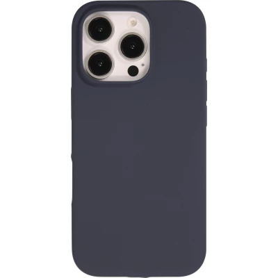 Coque iPhone 16 Pro - Soft Touch - Bleu fonc&eacute;