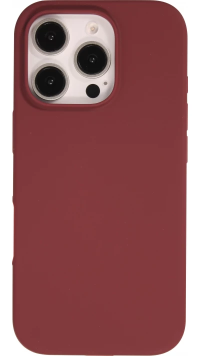 Coque iPhone 16 Pro - Soft Touch - Bordeaux